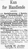 75. Annonse fra Ludvig W. Jordan i Søndmøre Folkeblad 8.1.1892.jpg