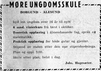 128. Annonse fra Møre Ungdomsskole i Menneskevennenjubileumsnummer.jpg