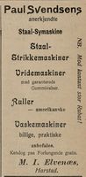 Annonse fra M.I. Elvenæs i Haalogaland 19.02. 1908.jpg