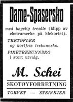 241. Annonse fra M. Schei i Nord-Trøndelag og Inntrøndelagen 4.7. 1942.jpg