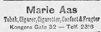 179. Annonse fra Marie Aas i Ny Tid 1914.jpg