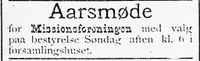 82. Annonse fra Missionsforeningen (Ålesund) i Søndmøre Folkeblad 8.1.1892.jpg