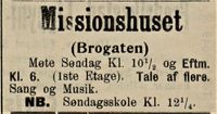 330. Annonse fra Missionshuset i Brogaten i Fredriksstad Tilskuer 24.09. 1910.jpg