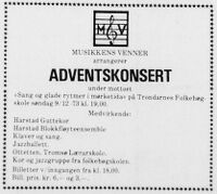 Annonse 5. desember 1973.