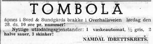 Annonse fra Namdal idrettskrets i Namdal Arbeiderblad 28.10.1950.jpg