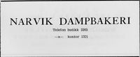 150. Annonse fra Narvik Dampbakeri i Norsk Militært Tidsskrift nr. 11 1960.jpg