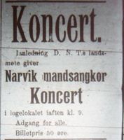 55. Annonse fra Narvik mandsangkor i Ofotens Tidende 5. juli 1912.JPG