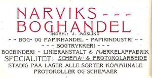 Annonse fra Narviks boghandel under Harstadutstillingen 1911.jpg