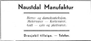 Annonse fra Naustdal Manufaktur i Florø og litt fra Sunnfjord.jpg