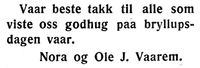 448. Annonse fra Nora og Ole J. Vaarem i Indheredsposten 31.1.1921.jpg
