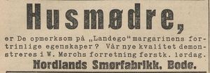 Annonse fra Nordlands Smørfabrikk i Lofotposten 15.11. 1934.jpg