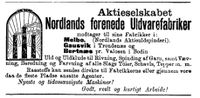 222. Annonse fra Nordlands forenede Uldvarefabriker i Harstad Tidende 22. oktober 1900.jpg