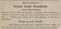 179. Annonse fra Nordlands forenede Uldvarefabriker i Ofotens Tidende 01.07 1901.jpg