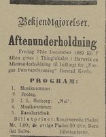 60. Annonse fra Norges Forsvarsforening - Ibestad kreds i Tromsø Amtstidende 20.12.1889.jpg