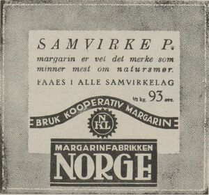 Annonse fra Norges Kooperative Landsforening i Jernbanemanden 08.08.1930.jpg