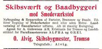 225. Annonse fra O. Alvig under Harstadutstillingen 1911.jpg