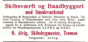 Annonse fra O. Alvig under Harstadutstillingen 1911.jpg