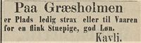 355. Annonse fra O. Kavli i Tromsø Stiftstidende 01.03.1883.jpg