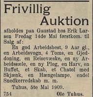 82. Annonse fra Ole Tuhus i Hedemarkens Amtstidende 05.05.1909.jpg
