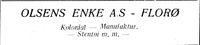 17. Annonse fra Olsens enke i Florø og litt om Sunnfjord.jpg