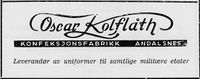 193. Annonse fra Oscar Kolflåth i Norsk Militært Tidsskrift nr. 11 1960.jpg
