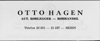 108. Annonse fra Otto Hagen i Norsk Militært Tidsskrift nr 11 1960.jpg