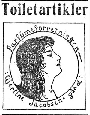 Annonse fra Parfymeforretningen i Indhereds-Posten 31.1.1921.jpg