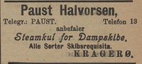 305. Annonse fra Paust Halvorsen i Kysten 18.01.1905.jpg