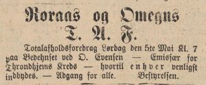 Annonse fra Røraas og Omegns T.A.F. i Fjeldposten 27.04.1883.jpg
