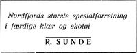 115. Annonse fra Rasmus Sunde i Florø og litt fra Sunnfjord.jpg