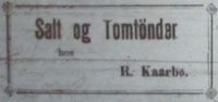 226. Annonse fra Rikard Kaarbø i Tromsø Amtstidende 4. januar 1896.jpg