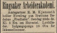223. Annonse fra Ringsaker Arbeiderakademi i Gudbrandsdølen 22.04.1909.jpg