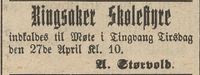 224. Annonse fra Ringsaker Skolestyre i Gudbrandsdølen 22.04.1909.jpg