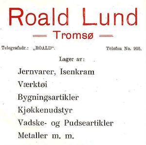 Annonse fra Roald Lund under Harstadutstillingen 1911.jpg