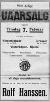 459. Annonse fra Rolf Hanssen i Nord-Trøndelag og Nordenfjeldsk Tidende 09.02.33.jpg