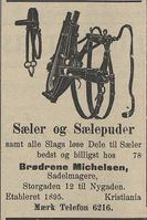 76. Annonse fra Sadelmakerne Brødrene Michelsen i Hedemarkens Amtstidende 05.05.1909.jpg
