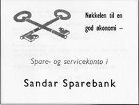 41. Annonse fra Sandar Sparebank i Landsmøter DNT 1963 DNTU Sandefjord.jpg