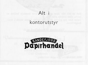 Annonse fra Sandefjord Papirhandel i Landsmøter DNT 1963 DNTU Sandefjord.jpg