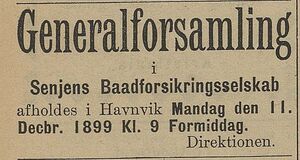 Annonse fra Senjens Baadforsikringsselskab i Lofotposten 06.12.1899.jpg