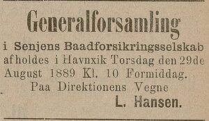 Annonse fra Senjens Baadforsikringsselskab i Nordlandsposten 28.08.1889.jpg