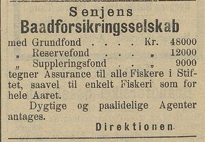 Annonse fra Senjens Baadforsikringsselskab i Vardø-Posten 30.08.1903.jpg