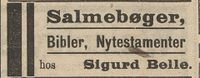 309. Annonse fra Sigurd Belle i Gudbrandsdølen 22.04.1909.jpg