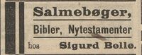 287. Annonse fra Sigurd Belle i Gudbrandsdølen 22.04.1909.jpg