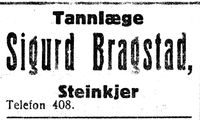 72. Annonse fra Sigurd Bragstad i Inntrøndelagen 20.1. 1926.jpg