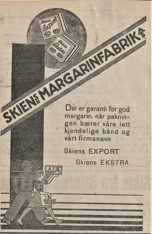 Annonse fra Skiens margarinfabrik i Arbeider-Avisa 07.08. 1930.jpg