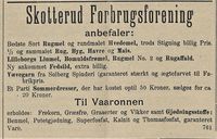 95. Annonse fra Skotterud Forbrugsforening i Hedemarkens Amtstidende 05.05.1909.jpg