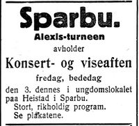 292. Annonse fra Sparbu i Nord-Trøndelag og Nordenfjeldsk Tidende 2. november 1922.jpg