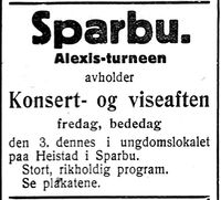 291. Annonse fra Sparbu i Nord-Trøndelag og Nordenfjeldsk Tidende 2. november 1922.jpg