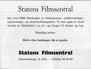 Annonse fra Statens Filmsentral i Landsmøter DNT 1963 DNTU Sandefjord.jpg