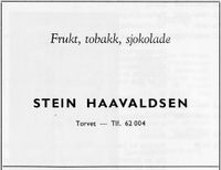 60. Annonse fra Stein Haavaldsen i Landsmøter DNT 1963 DNTU Sandefjord.jpg